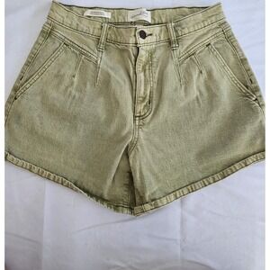 Universal Thread Womens High Rise Midi Shorts Olive‎ Green Size 6/28R